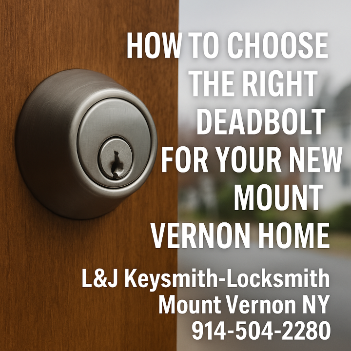 How to Choose the Right Deadbolt for Your New Mount Vernon Home